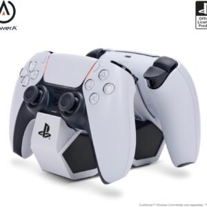 PowerA Twin Charging Station for PS5 DualSense and DualSense Edge Wireless Controllers
